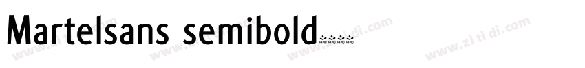 Martelsans semibold字体转换